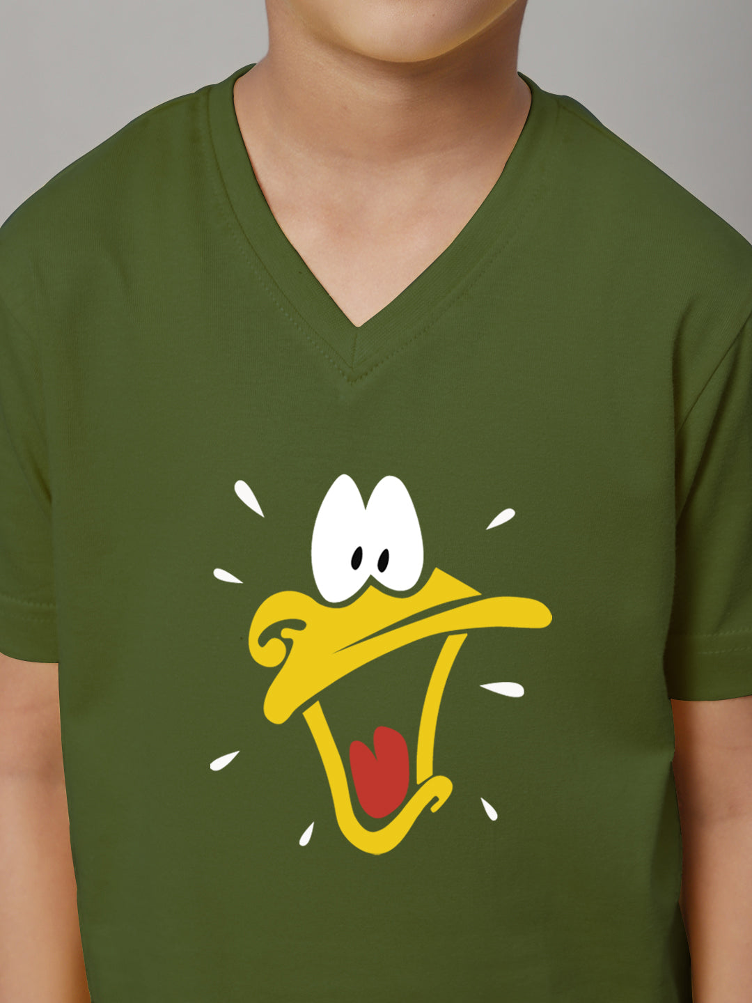 Boys Duck Half Sleeves Printed T-Shirt - Friskers
