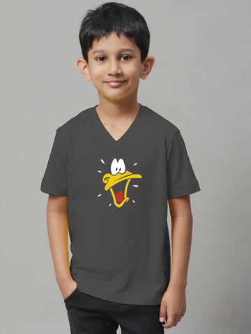 Boys Duck Half Sleeves Printed T-Shirt