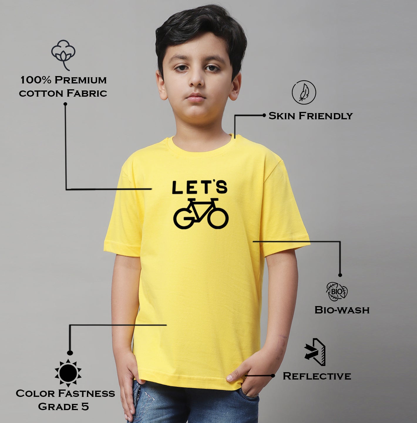 Boys Lets Regular Fit Printed T-Shirt - Friskers