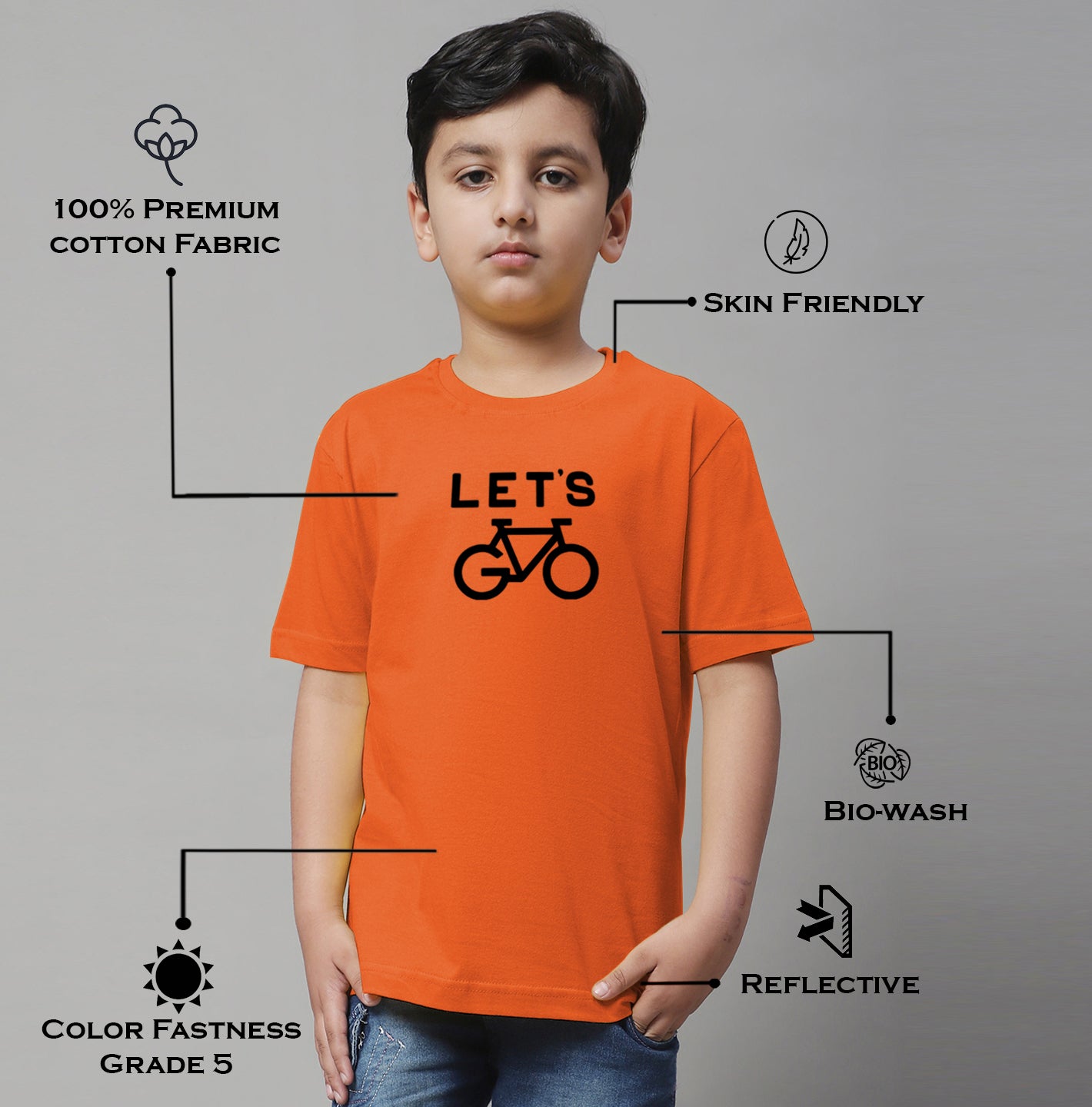 Boys Lets Regular Fit Printed T-Shirt - Friskers