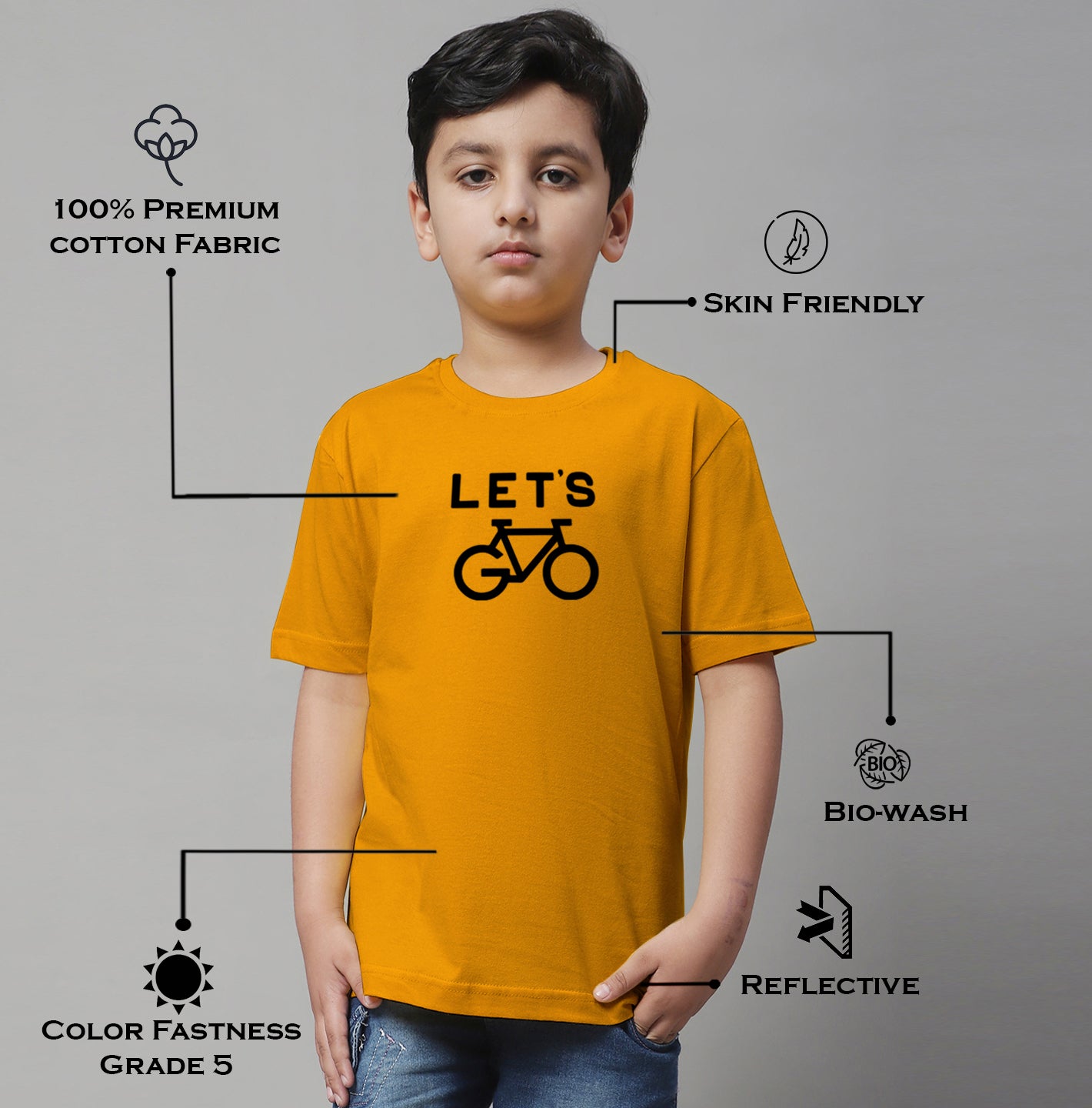 Boys Lets Regular Fit Printed T-Shirt - Friskers