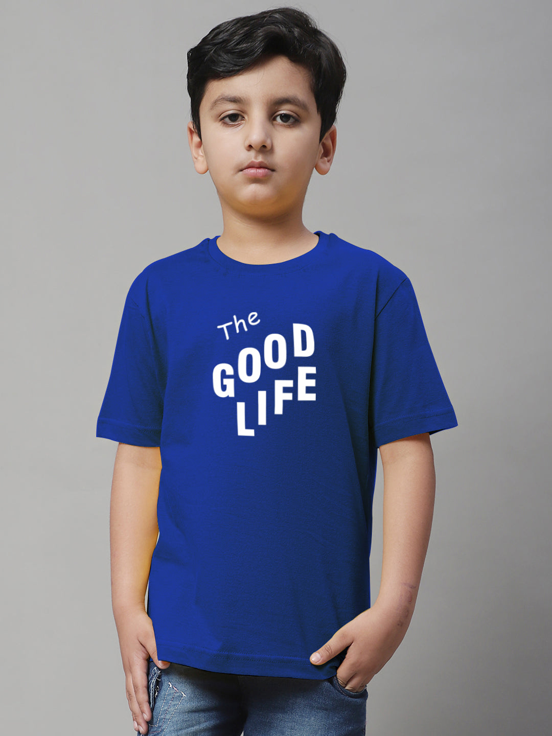 Boys Good Life Regular Fit Printed T-Shirt - Friskers