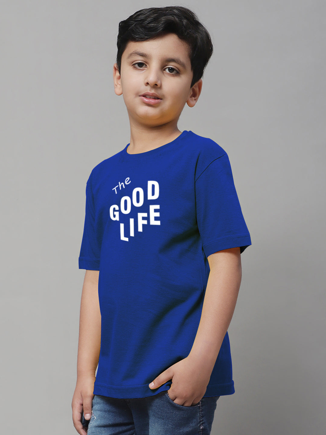 Boys Good Life Regular Fit Printed T-Shirt - Friskers