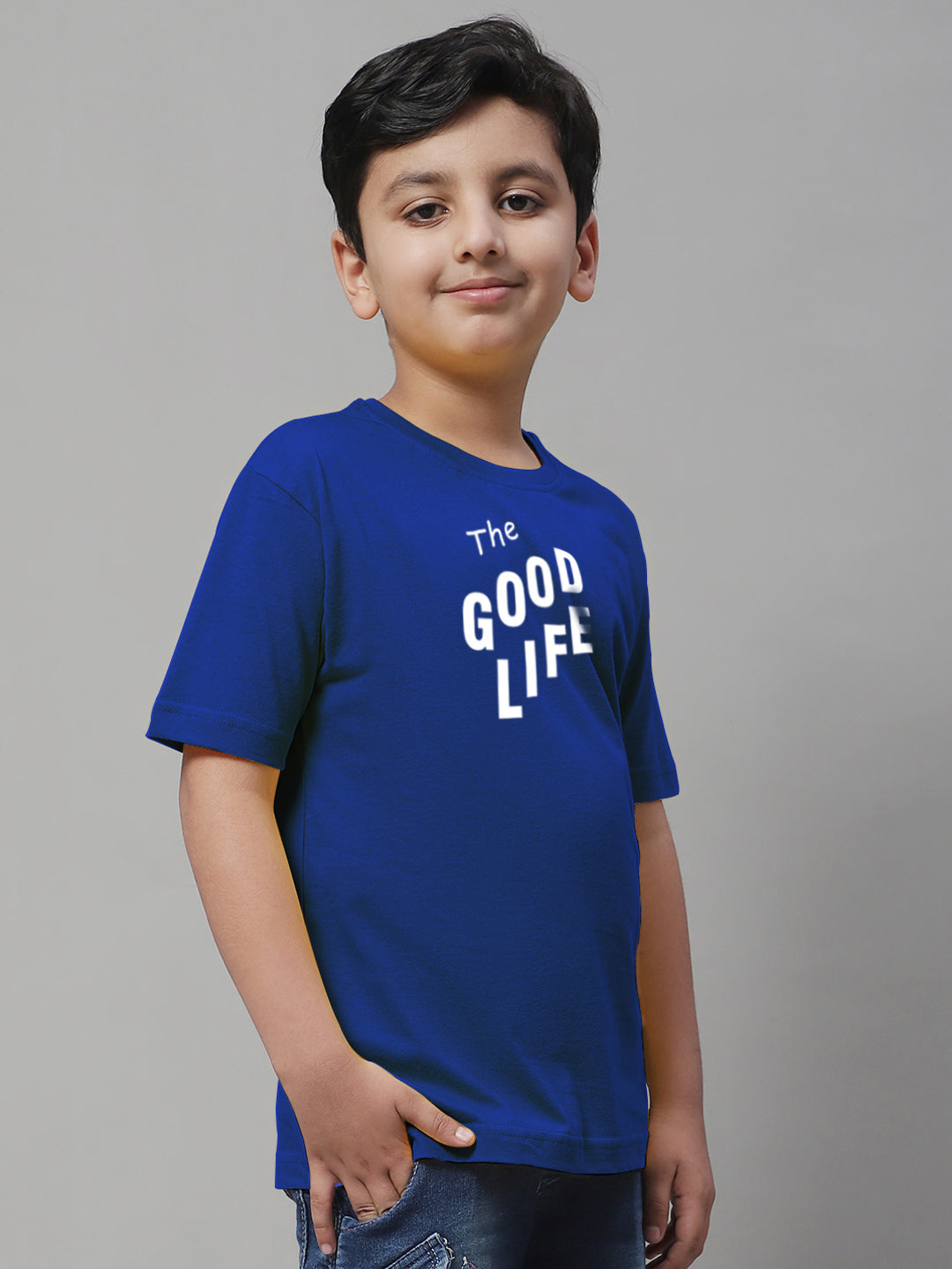 Boys Good Life Regular Fit Printed T-Shirt - Friskers