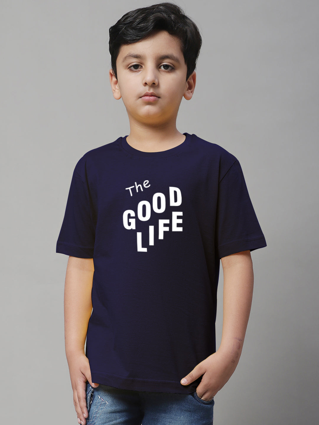 Boys Good Life Regular Fit Printed T-Shirt - Friskers