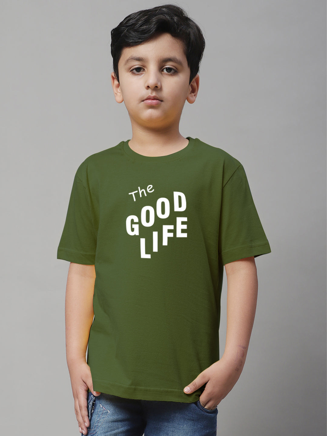 Boys Good Life Regular Fit Printed T-Shirt - Friskers