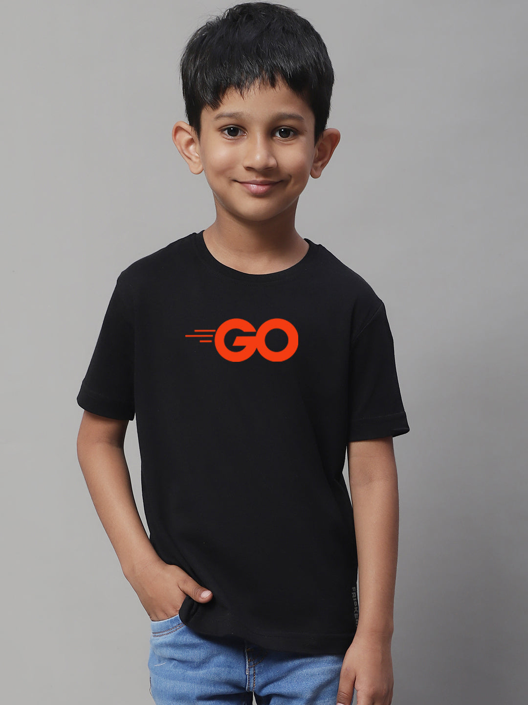 Boys Go Regular Fit Printed T-Shirt - Friskers