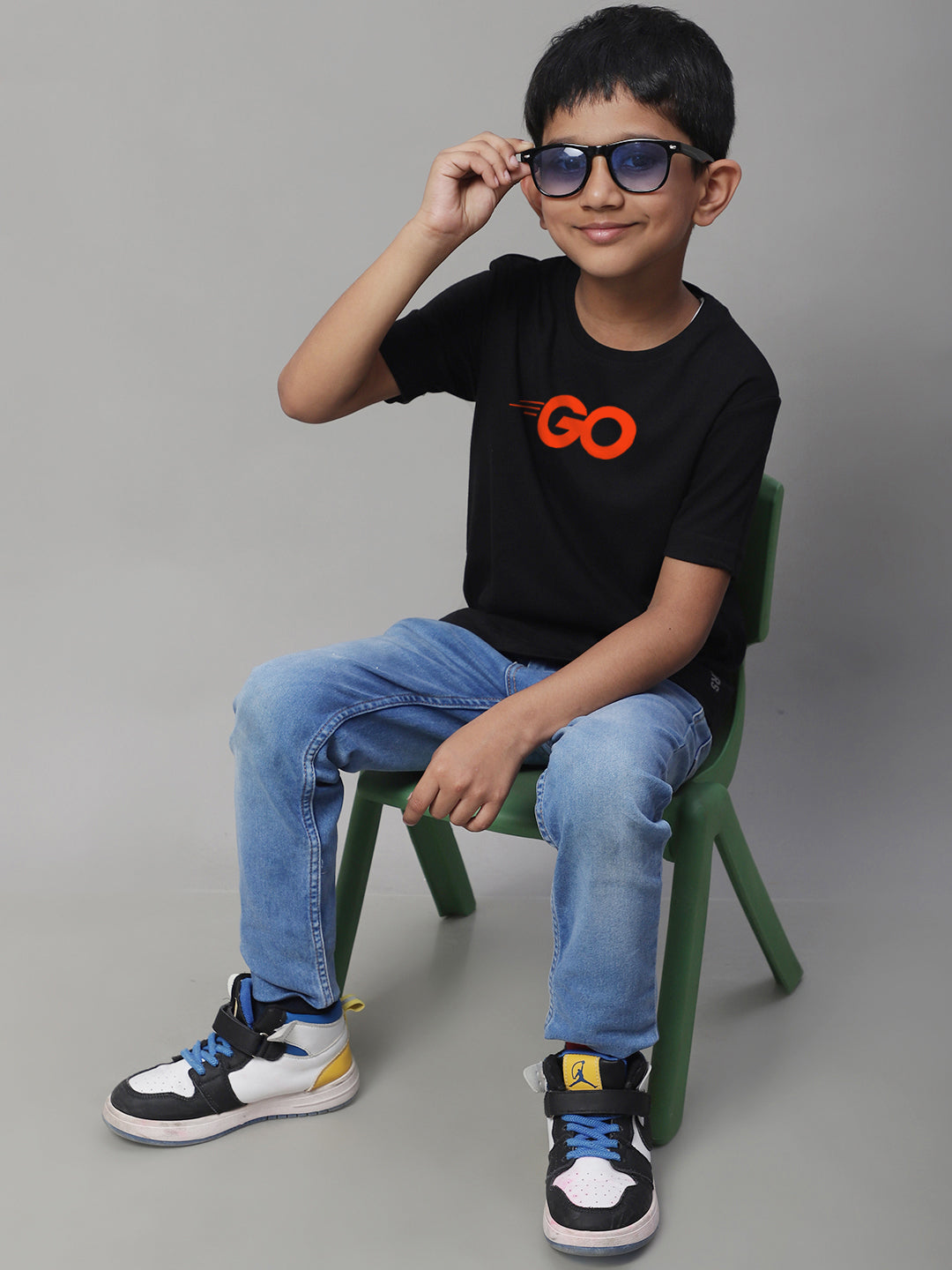 Boys Go Regular Fit Printed T-Shirt - Friskers