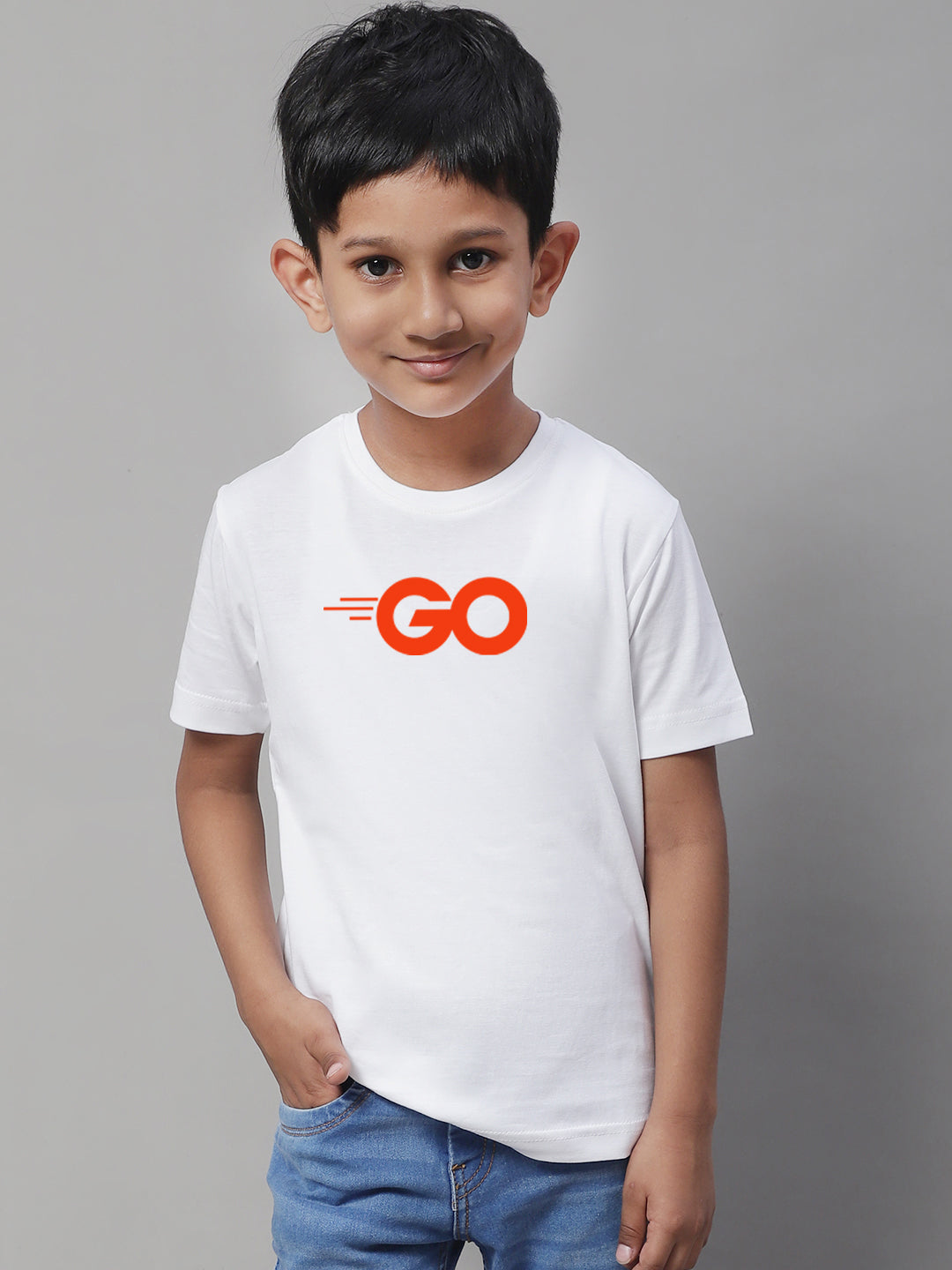 Boys Go Regular Fit Printed T-Shirt - Friskers