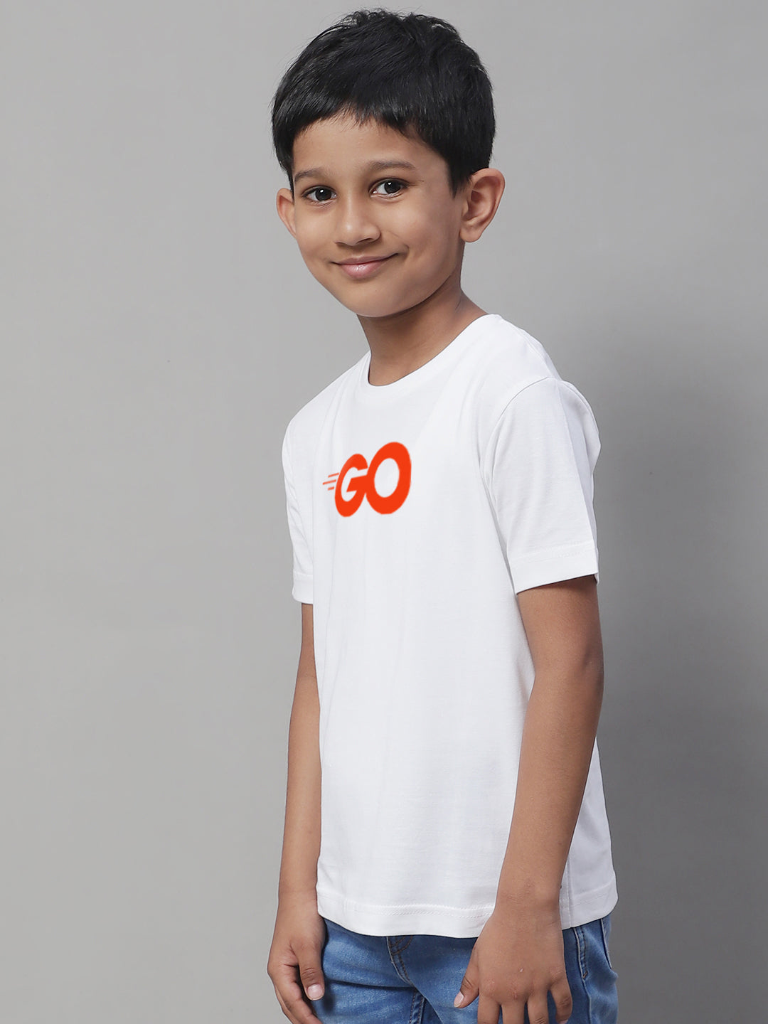 Boys Go Regular Fit Printed T-Shirt - Friskers