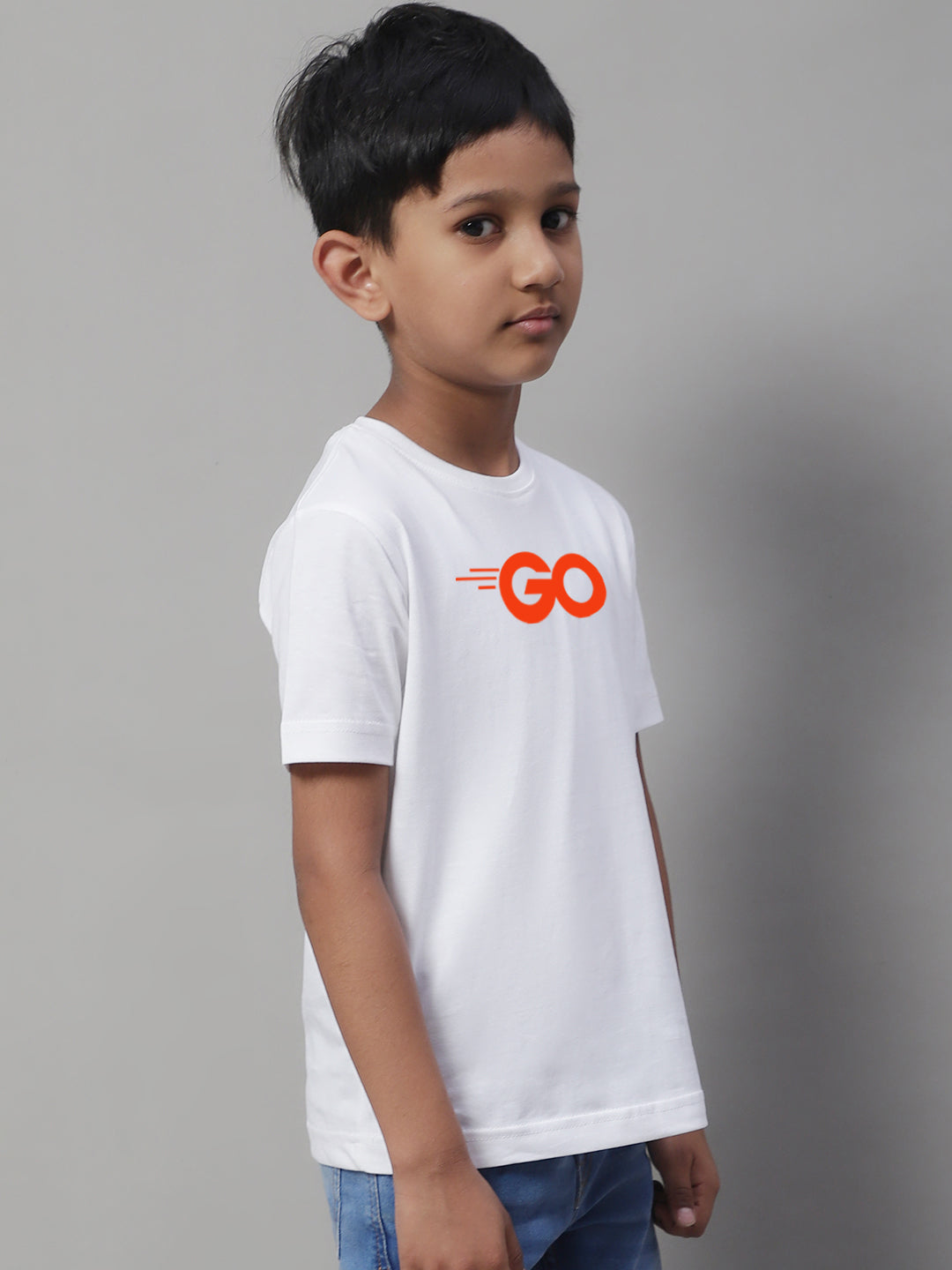 Boys Go Regular Fit Printed T-Shirt - Friskers