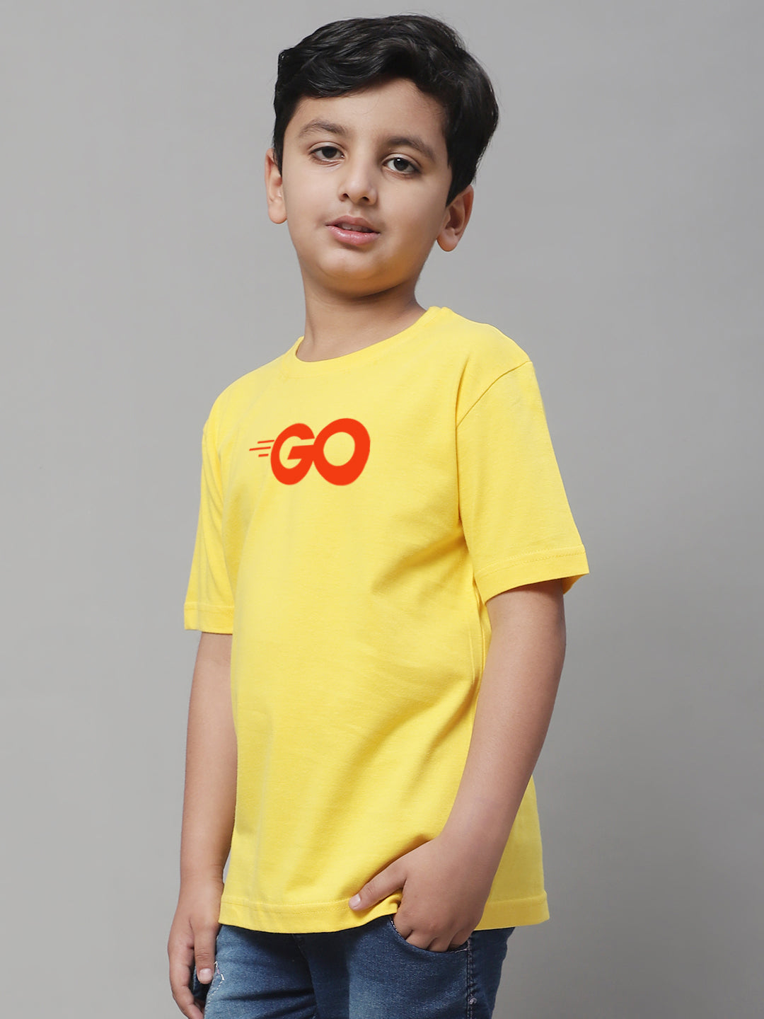 Boys Go Regular Fit Printed T-Shirt - Friskers