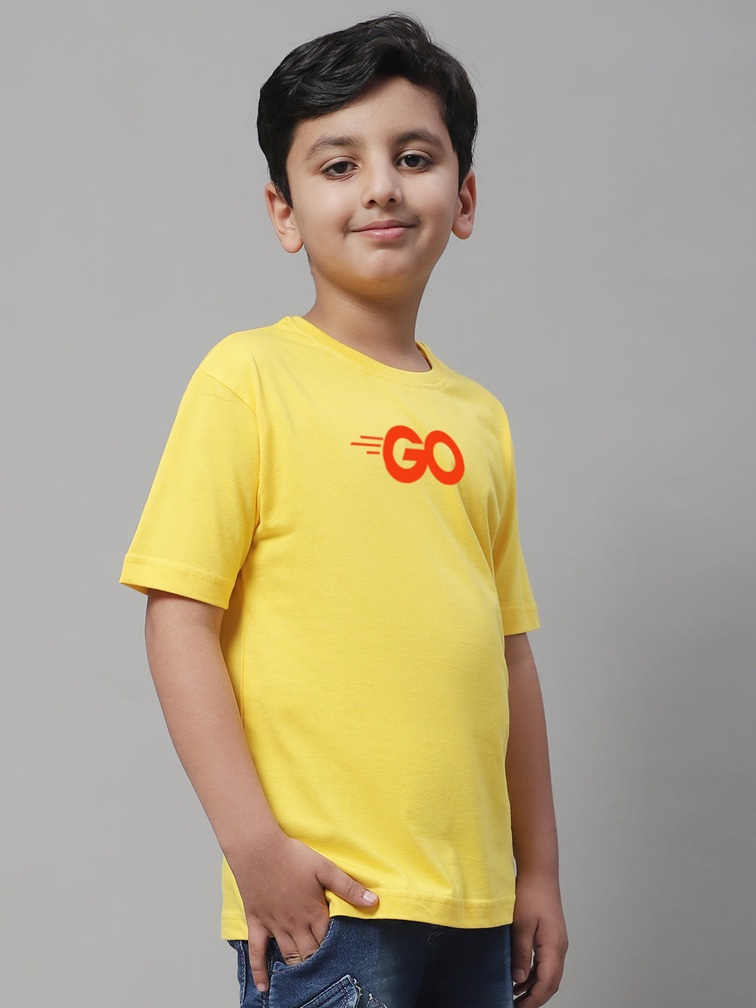 Boys Go Regular Fit Printed T-Shirt - Friskers