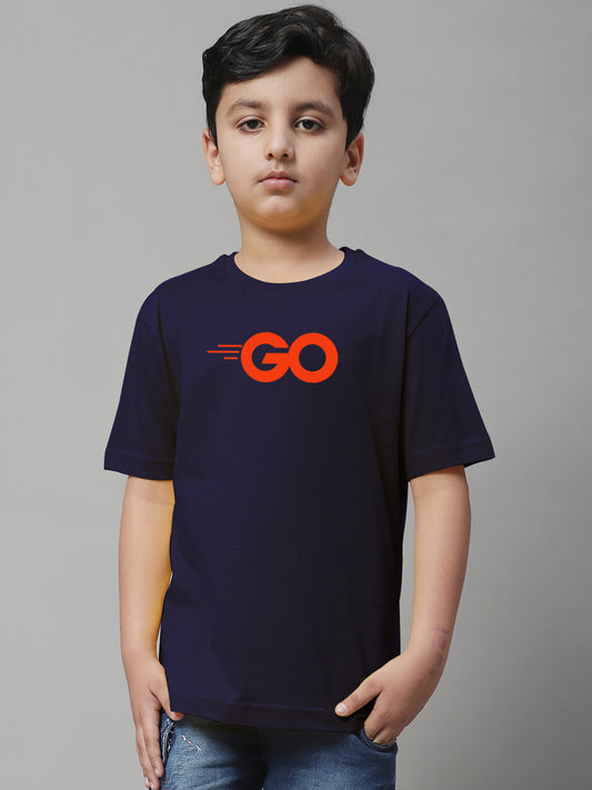 Boys Go Regular Fit Printed T-Shirt - Friskers