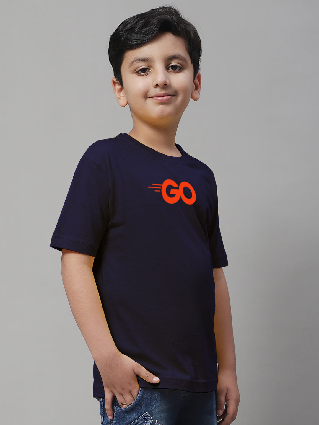 Boys Go Regular Fit Printed T-Shirt - Friskers