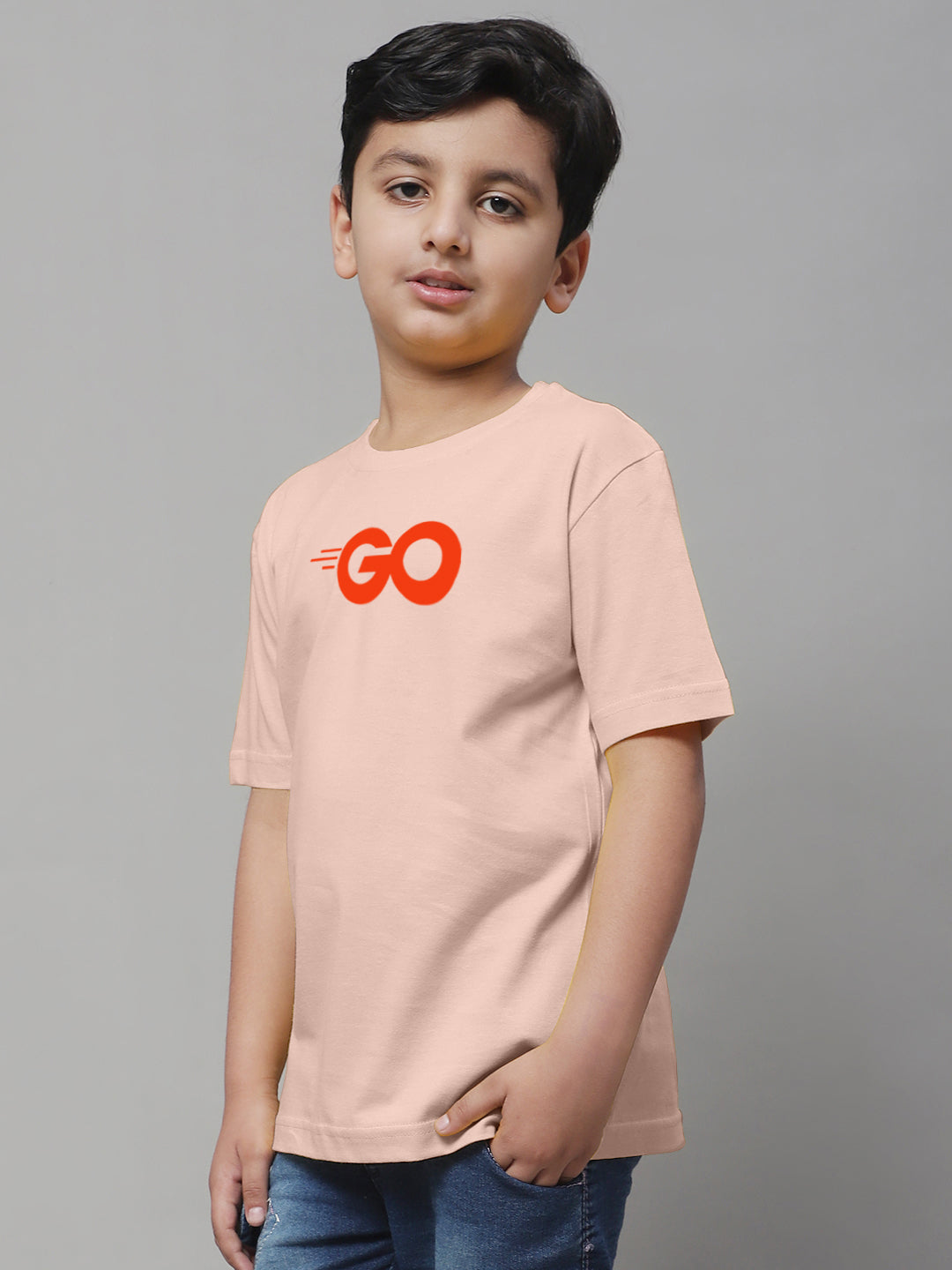 Boys Go Regular Fit Printed T-Shirt - Friskers