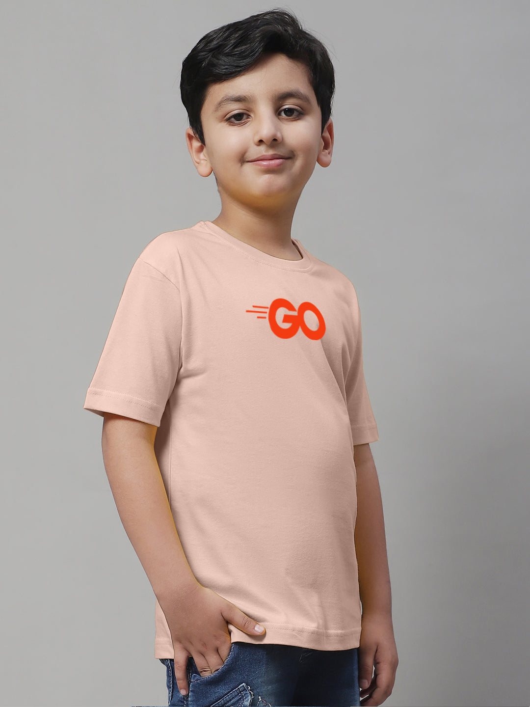 Boys Go Regular Fit Printed T-Shirt - Friskers