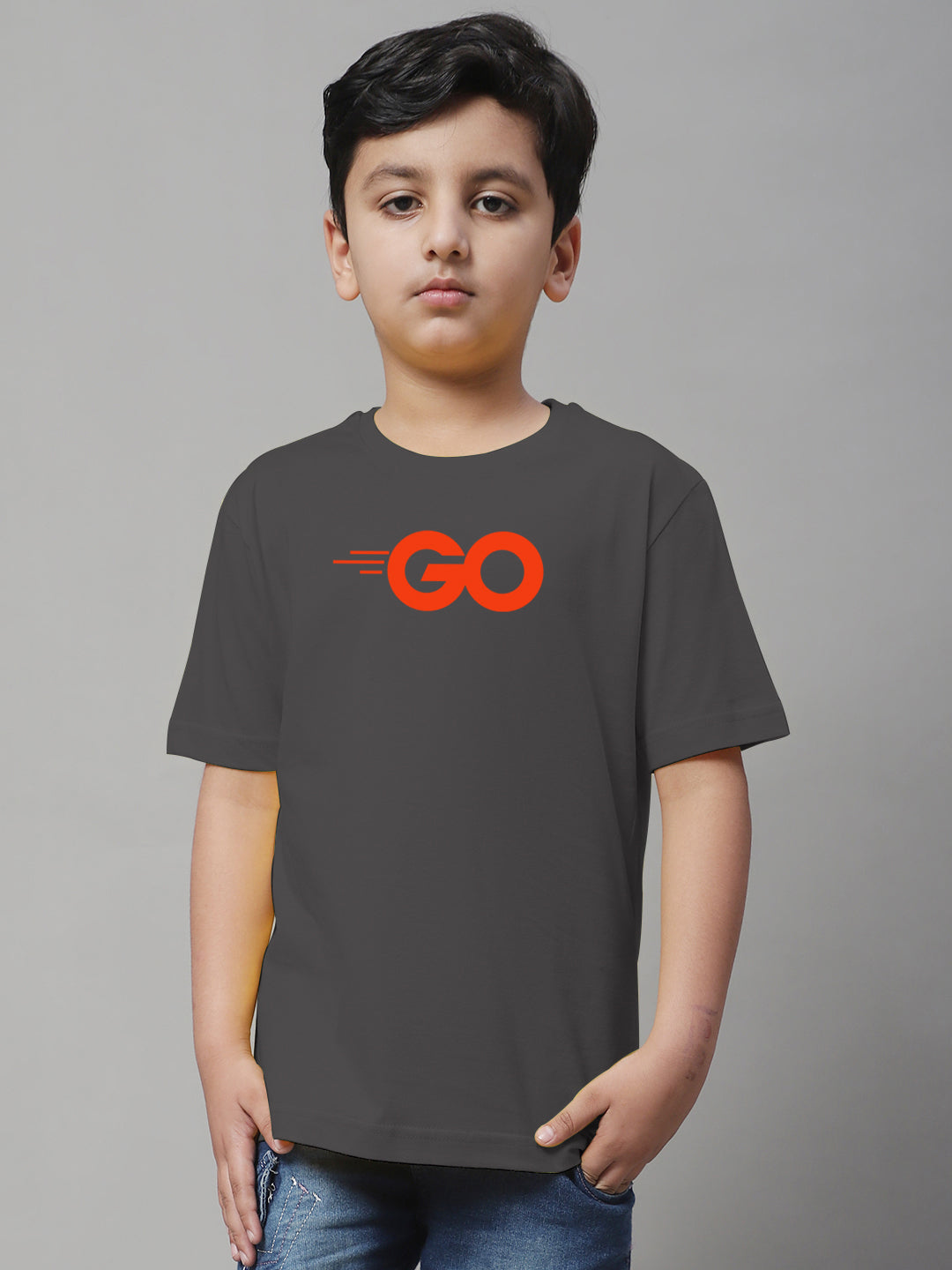 Boys Go Regular Fit Printed T-Shirt - Friskers