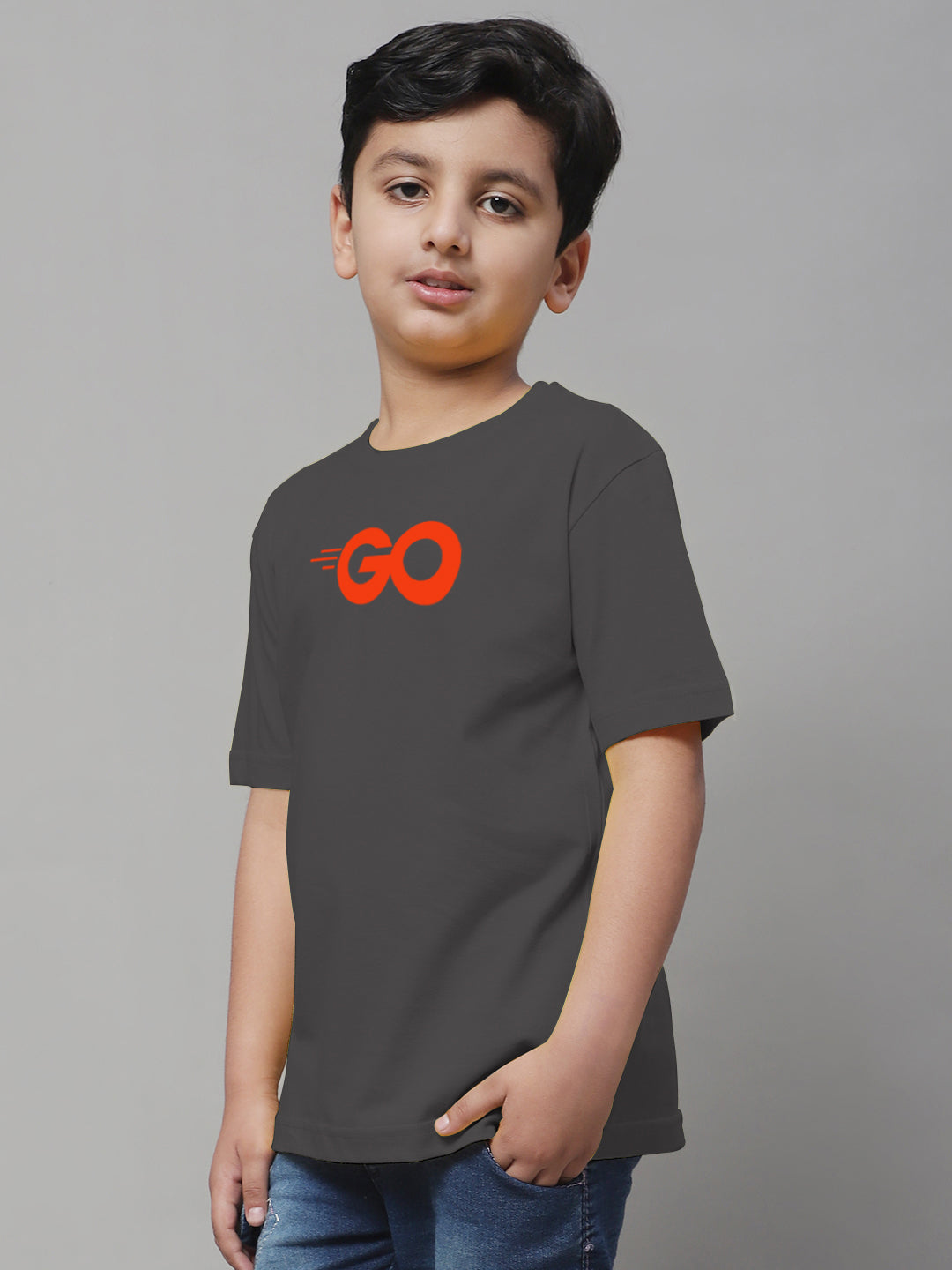 Boys Go Regular Fit Printed T-Shirt - Friskers