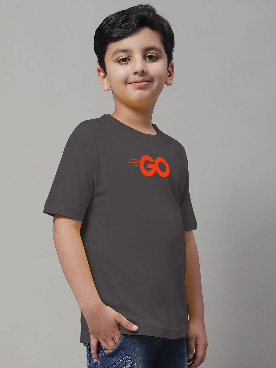 Boys Go Regular Fit Printed T-Shirt - Friskers