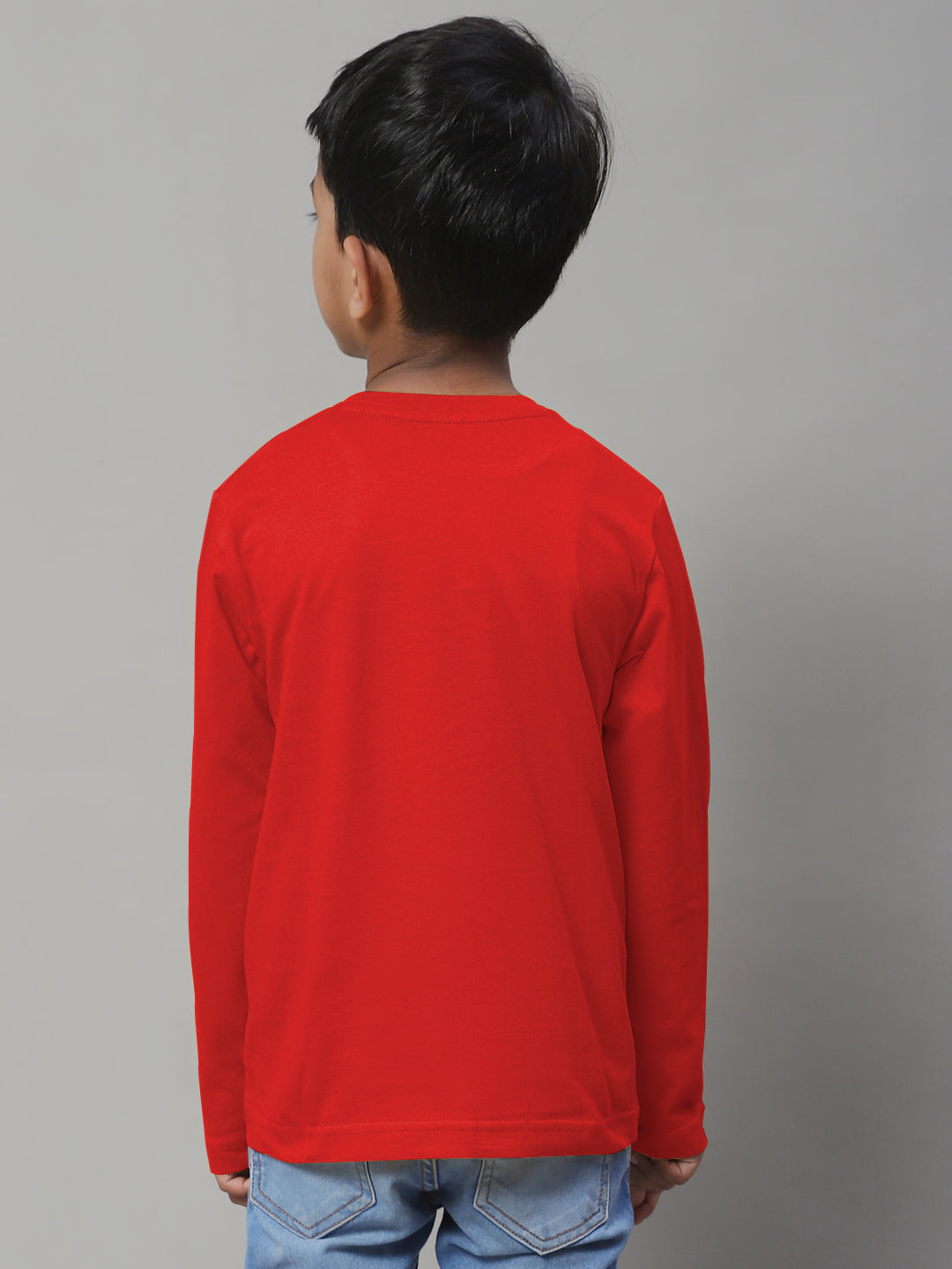 Classic Full Sleeves V-Neck Solid 7-12Y Kids T-Shirt - Friskers