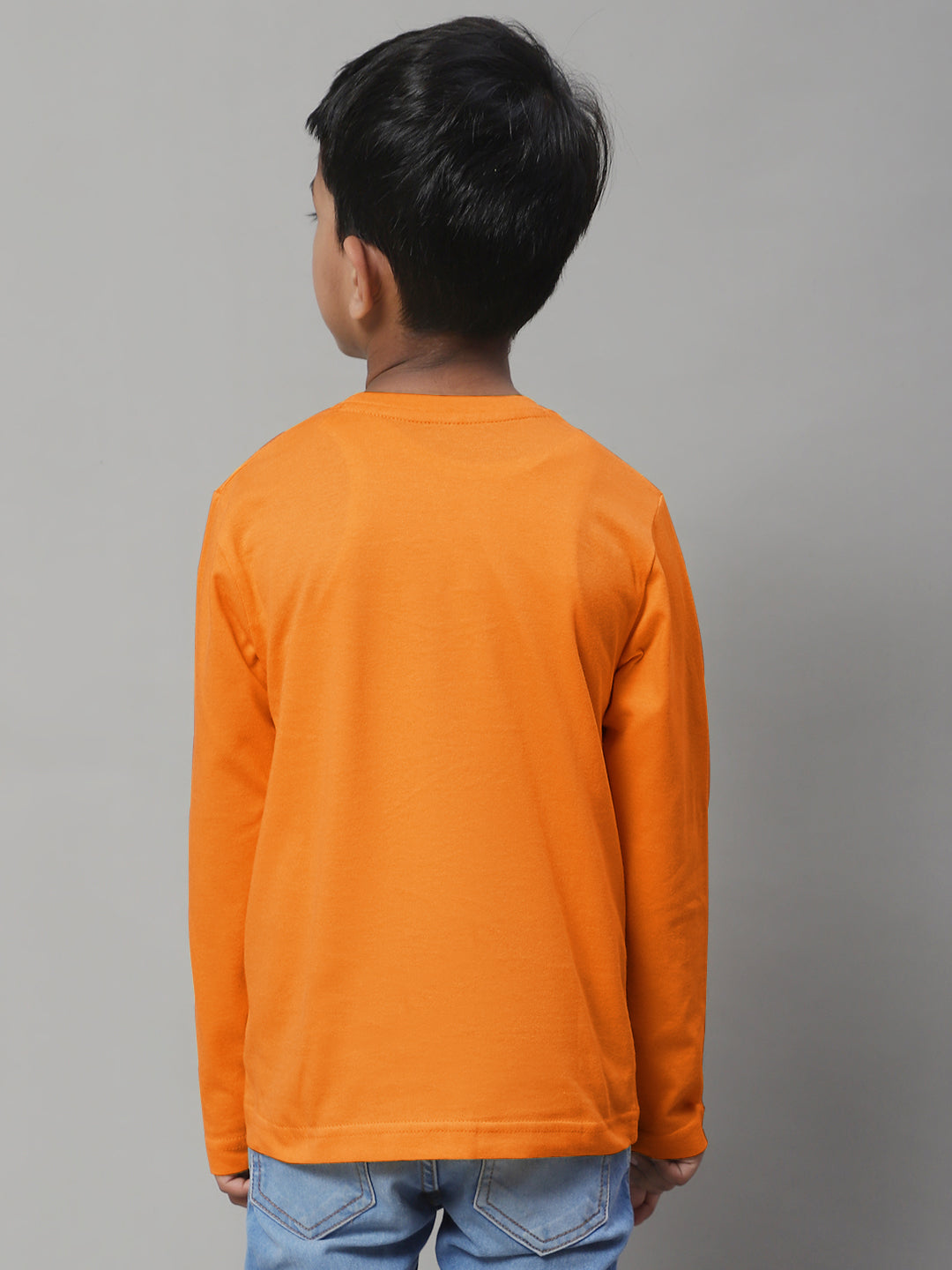 Classic Full Sleeves V-Neck Solid 2-7Y Kids T-Shirt - Friskers