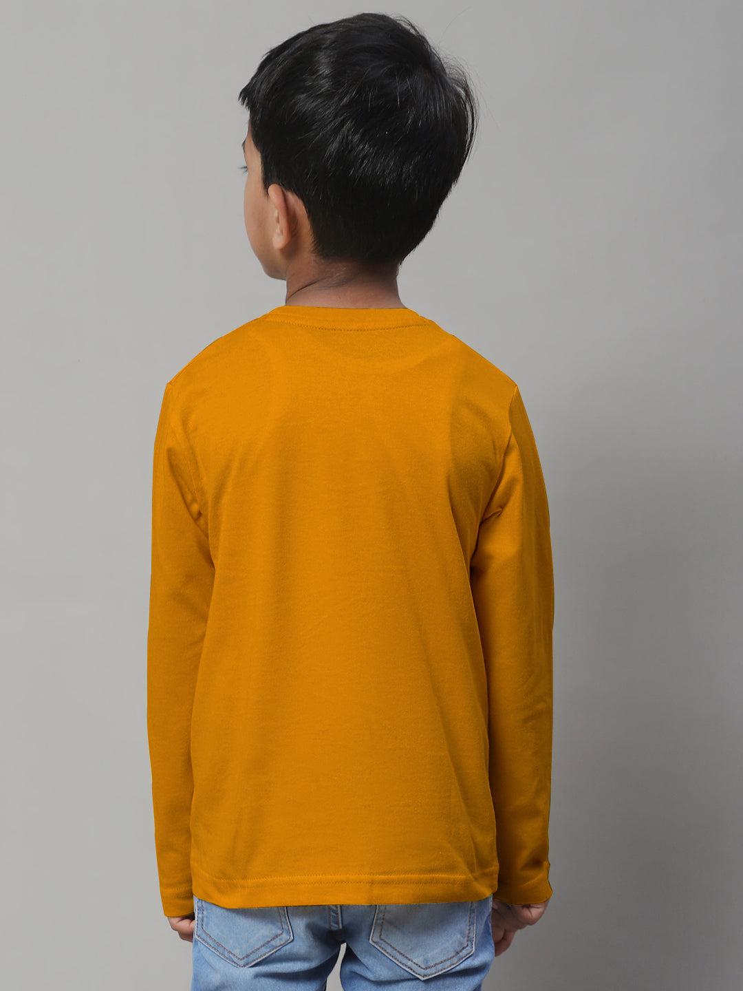 Classic Full Sleeves V-Neck Solid 7-12Y Kids T-Shirt - Friskers