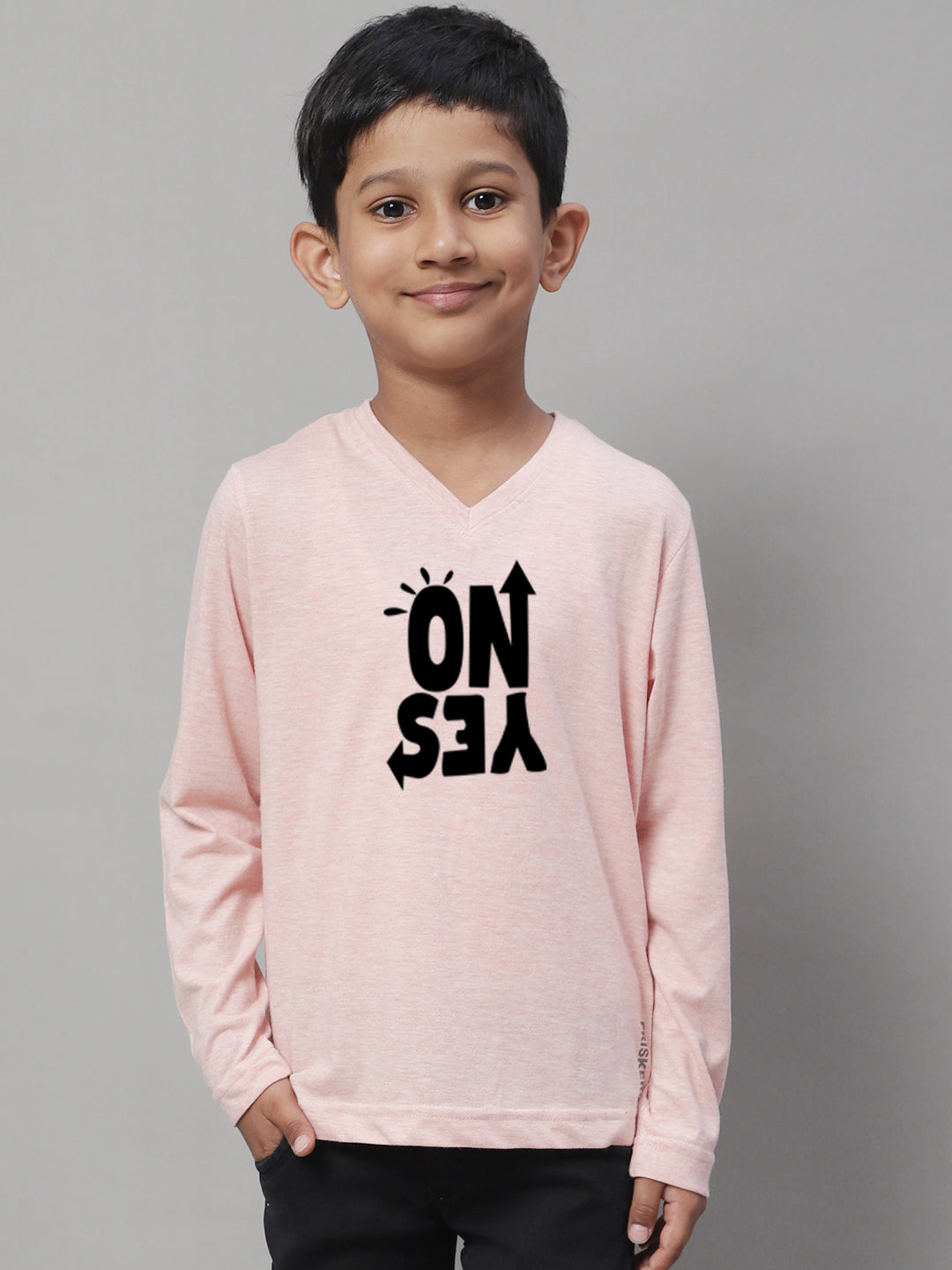 Boys No Yes Casual Fit Printed T-Shirt - Friskers
