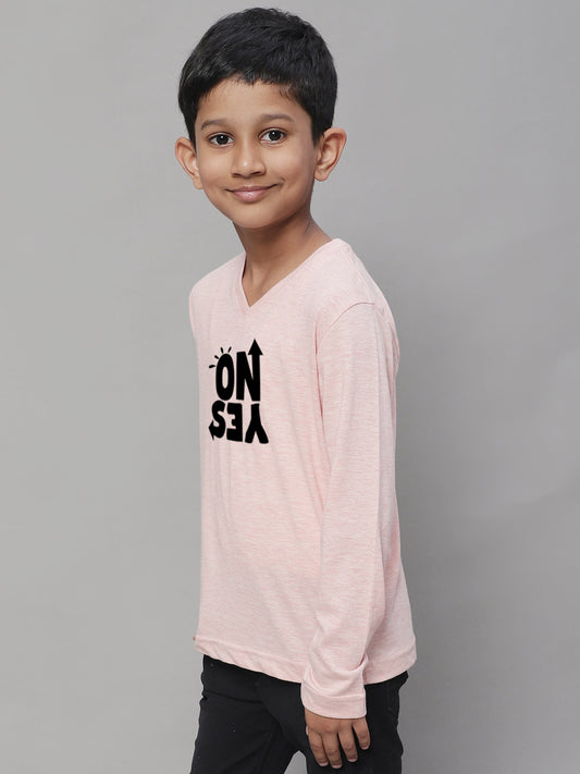 Boys No Yes Casual Fit Printed T-Shirt - Friskers