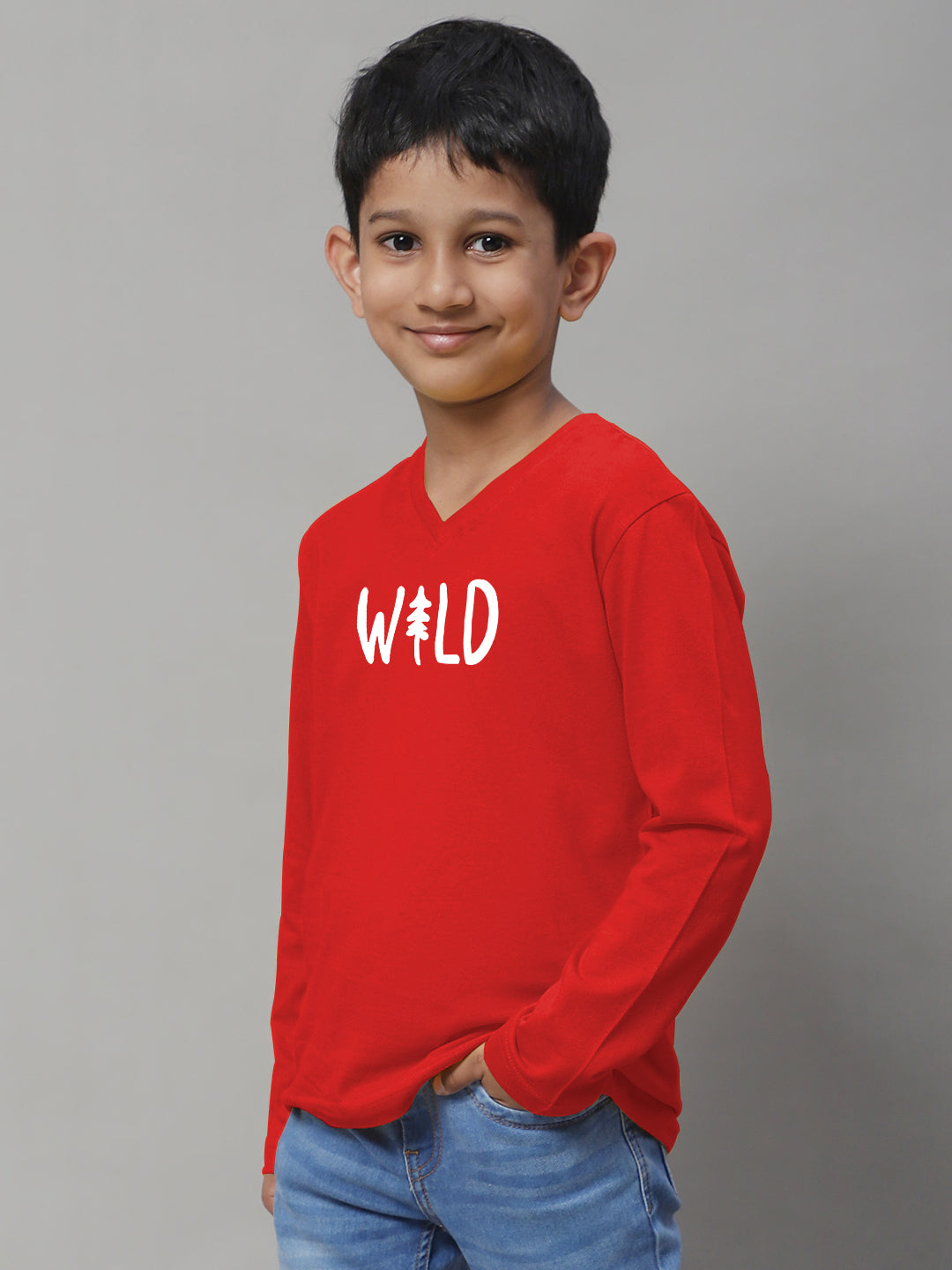 Boys Wild Full Sleeves Printed T-Shirt - Friskers