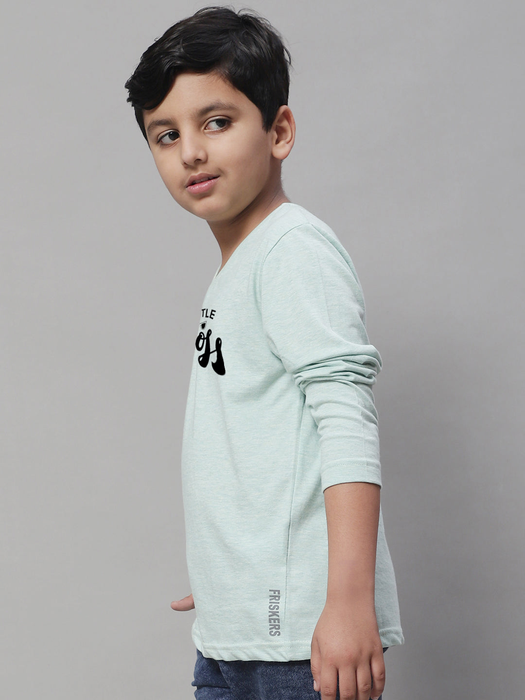 Boys Little Boss Casual Fit Printed T-Shirt - Friskers