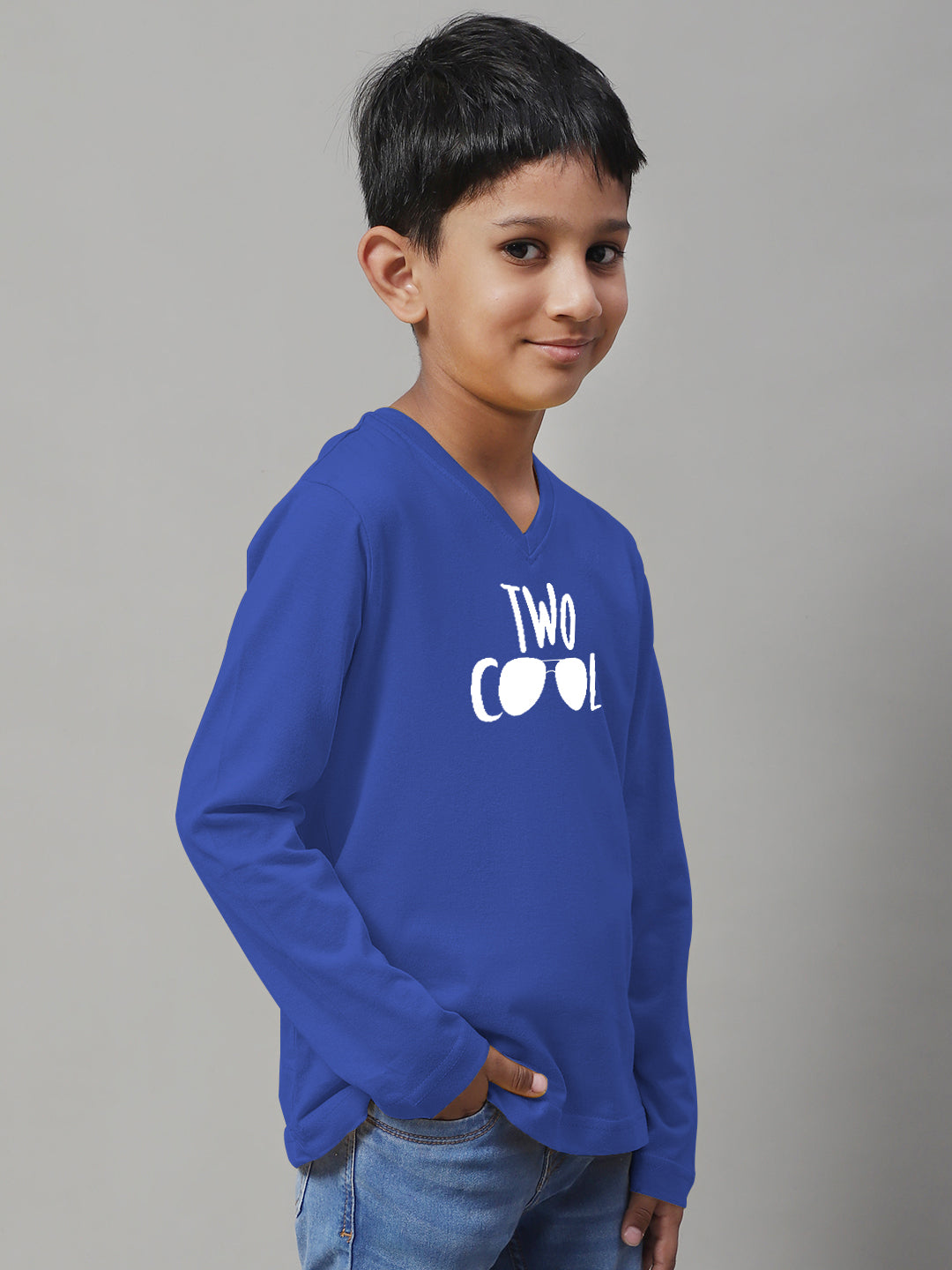Boys Two Cool Full Sleeves Printed T-Shirt - Friskers