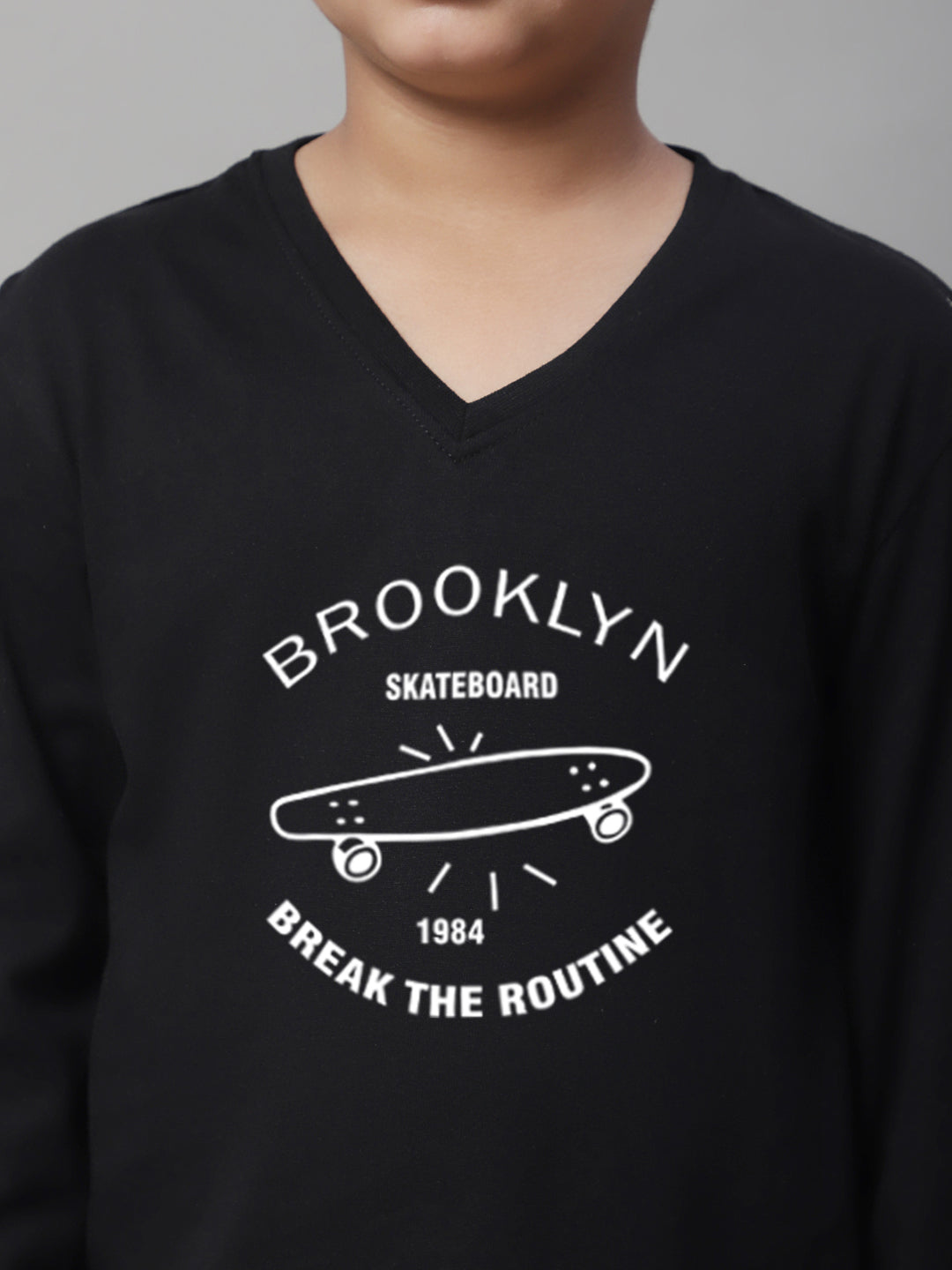 Boys Brooklyn Full Sleeves Printed T-Shirt - Friskers