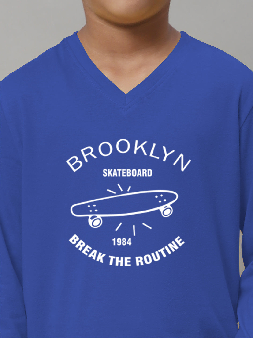 Boys Brooklyn Full Sleeves Printed T-Shirt - Friskers