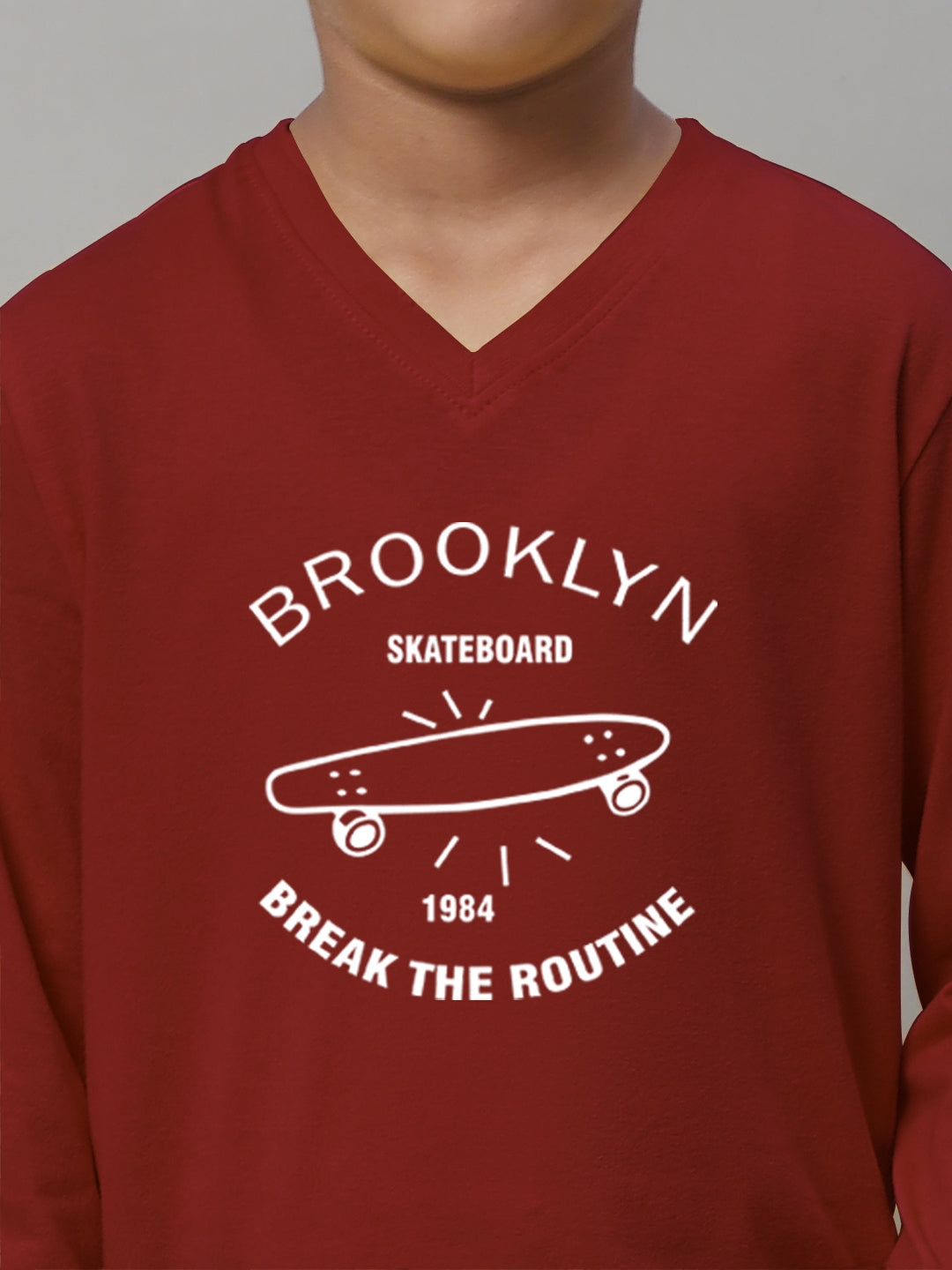 Boys Brooklyn Full Sleeves Printed T-Shirt - Friskers