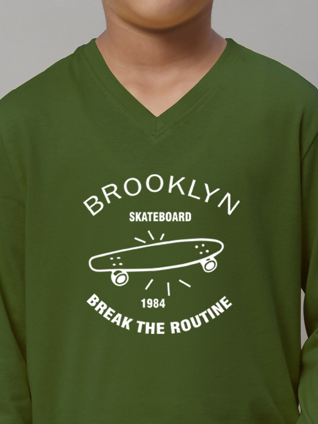 Boys Brooklyn Full Sleeves Printed T-Shirt - Friskers