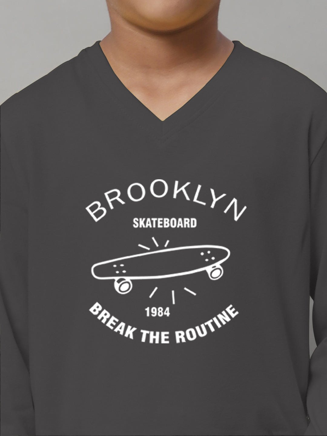 Boys Brooklyn Full Sleeves Printed T-Shirt - Friskers