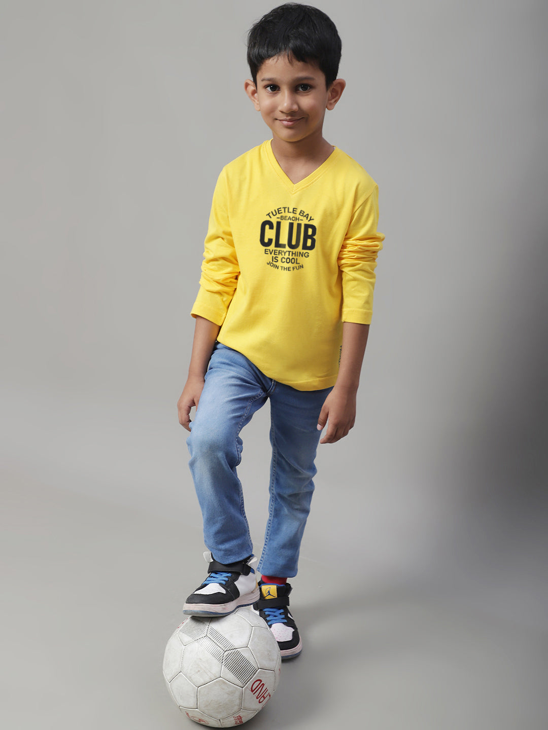 Boys Club Full Sleeves Printed T-Shirt - Friskers