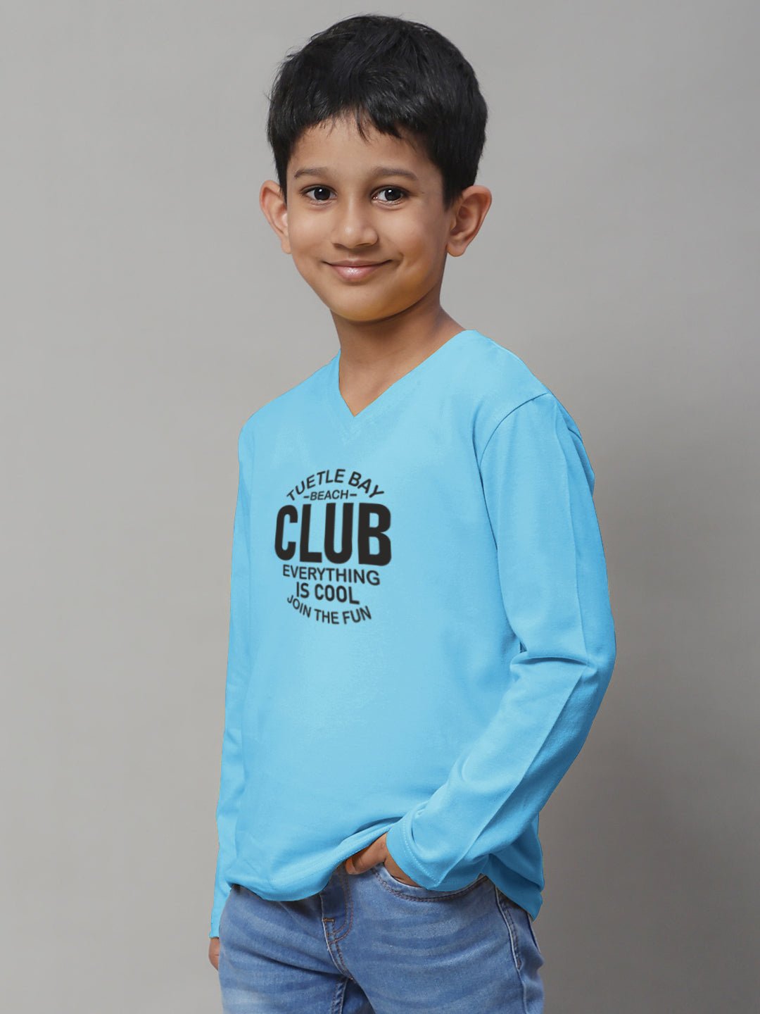 Boys Club Full Sleeves Printed T-Shirt - Friskers