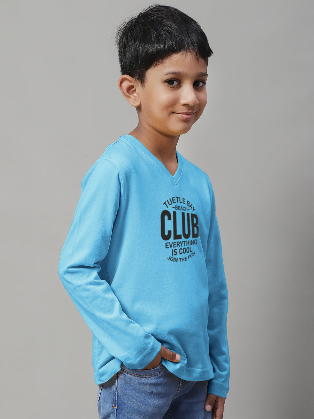 Boys Club Full Sleeves Printed T-Shirt - Friskers