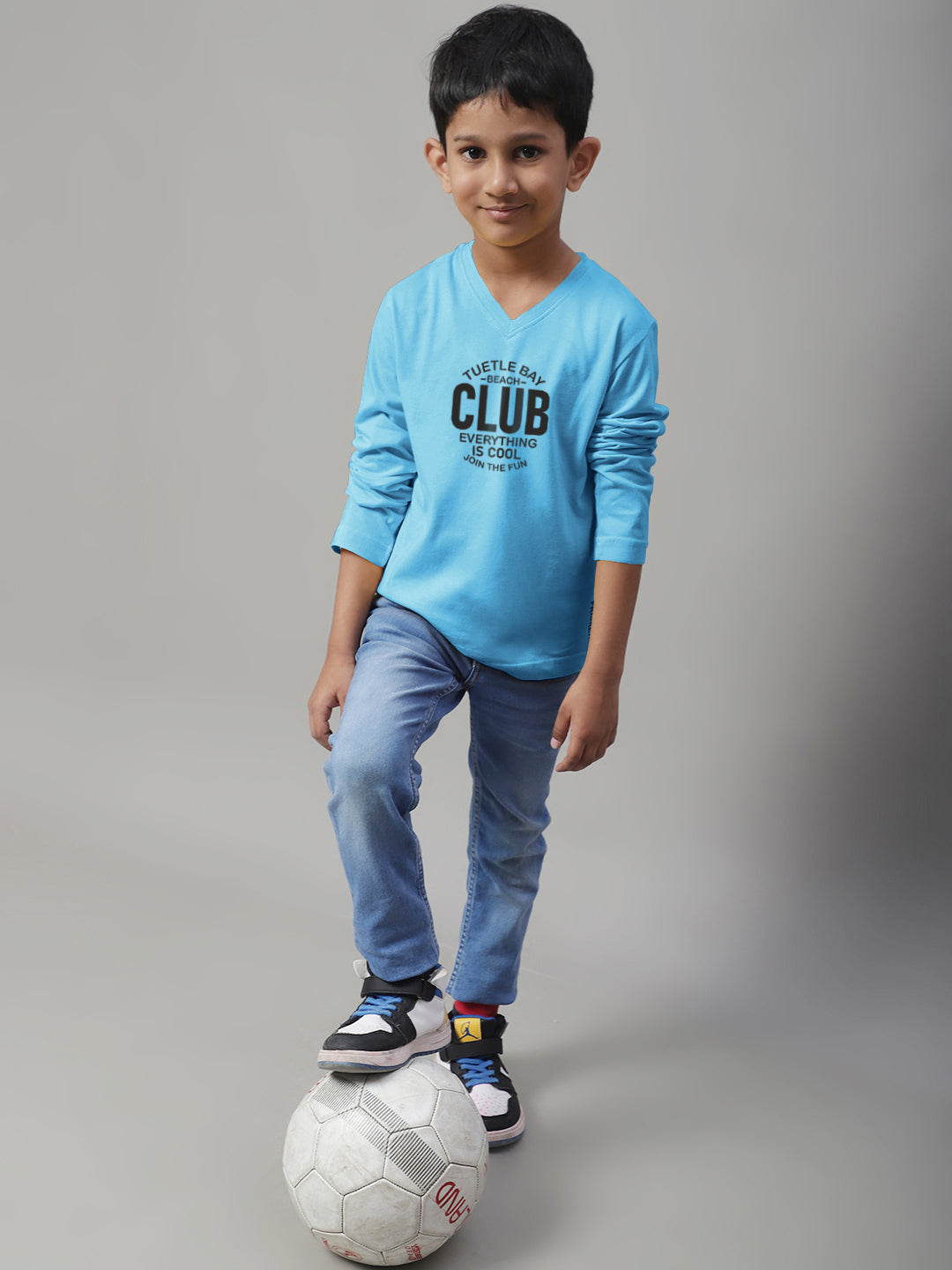 Boys Club Full Sleeves Printed T-Shirt - Friskers