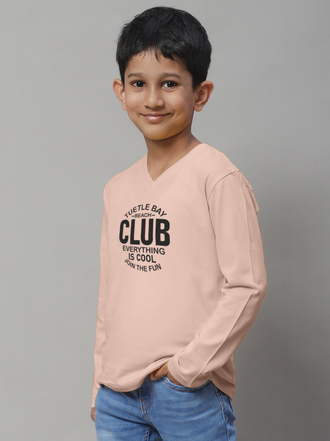 Boys Club Full Sleeves Printed T-Shirt - Friskers