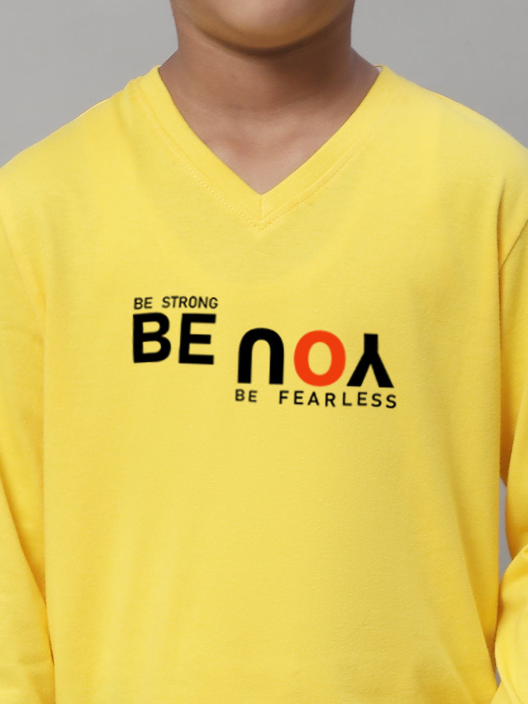 Boys Be You Full Sleeves Printed T-Shirt - Friskers