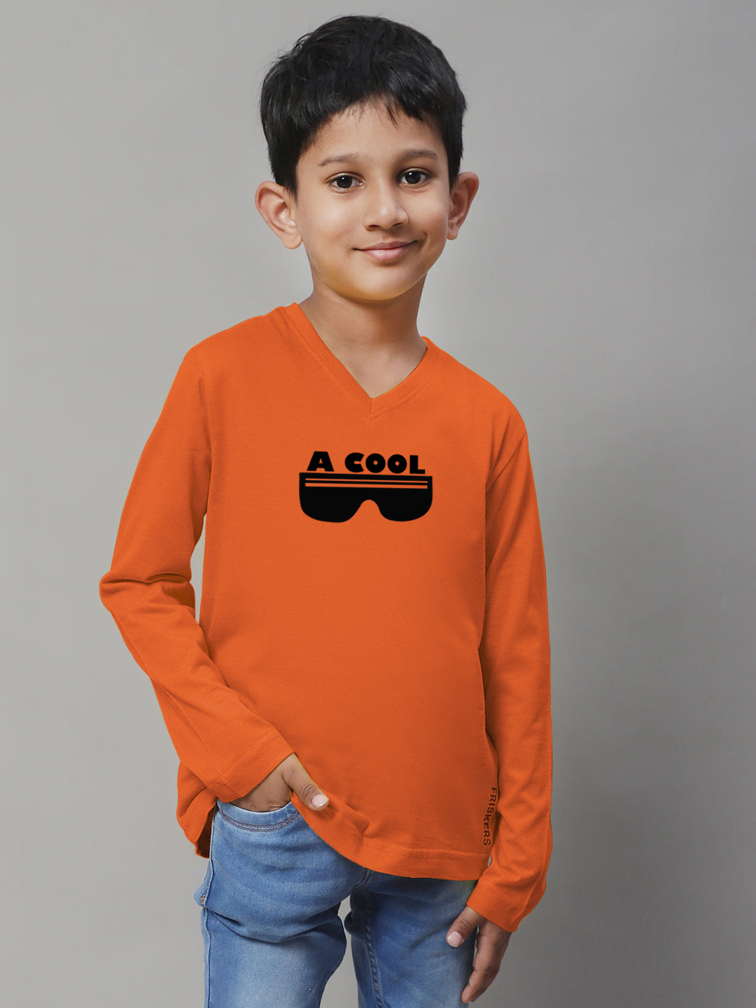 Boys Cool Full Sleeves Printed T-Shirt - Friskers