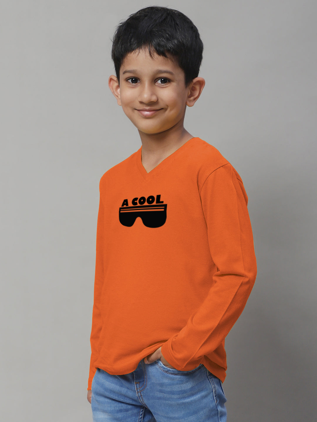 Boys Cool Full Sleeves Printed T-Shirt - Friskers