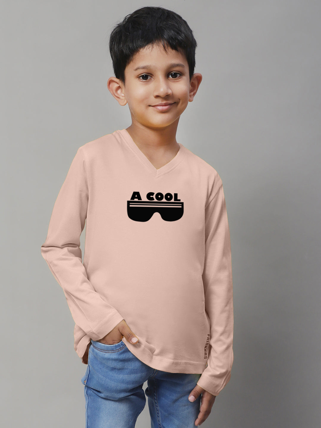 Boys Cool Full Sleeves Printed T-Shirt - Friskers