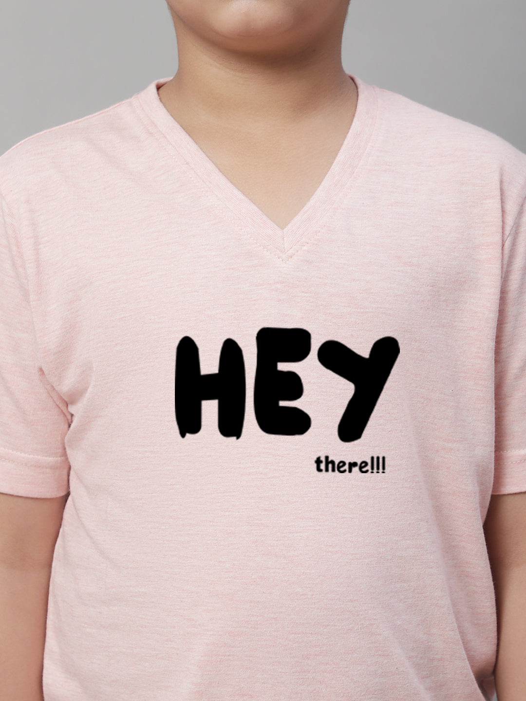 Boys Hey Half Sleeves Printed T-Shirt - Friskers