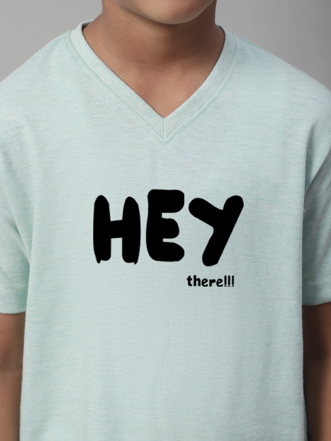 Boys Hey Half Sleeves Printed T-Shirt - Friskers