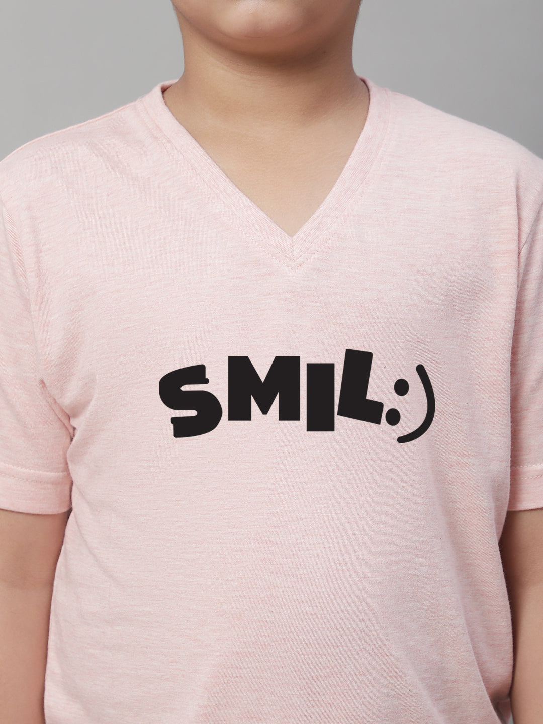 Boys Smile Half Sleeves Printed T-Shirt - Friskers