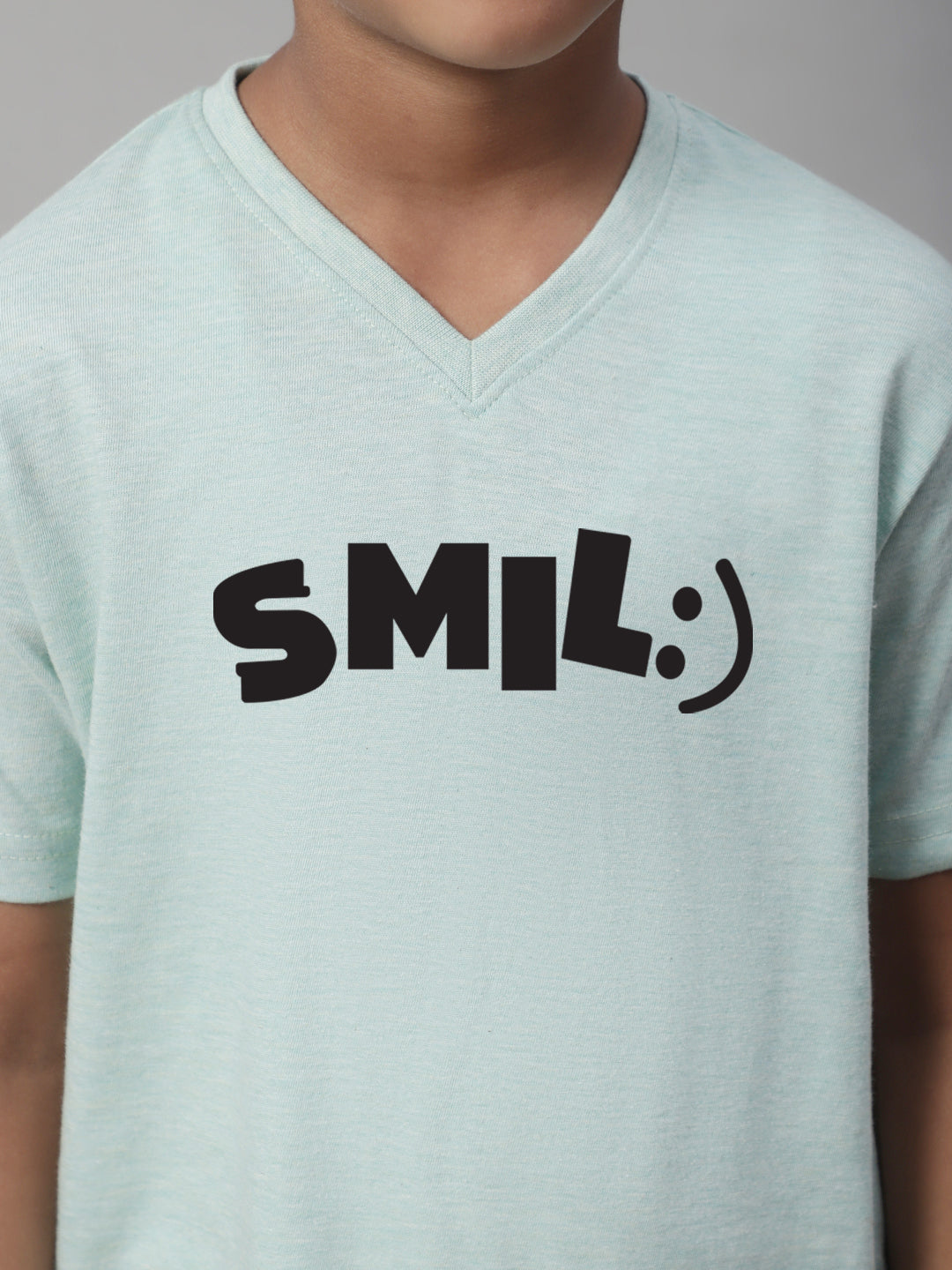 Boys Smile Half Sleeves Printed T-Shirt - Friskers